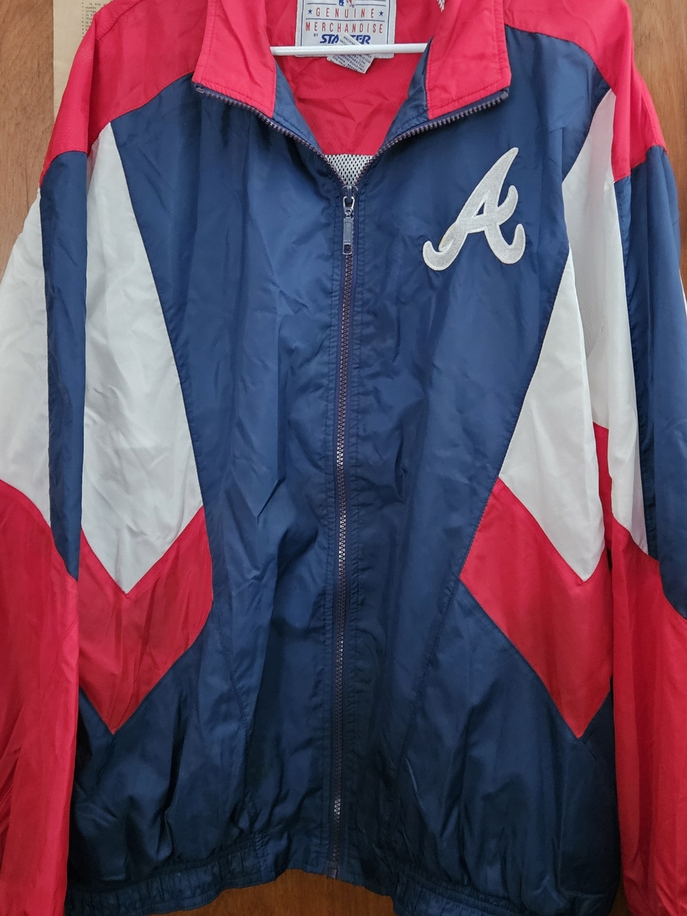 Vintage 90s Atlanta Braves Starter Jacket.. Full Zip Windbreaker MLB Embroidered